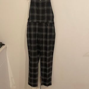 Disturbia plaid overalls